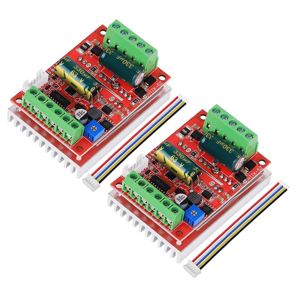 9-60 400 ブラシレスモーター速度コントローラー(2個)モーター制御ドライバーボード、前進/後退/停止/ブレーキ機能付き|BSマーケット