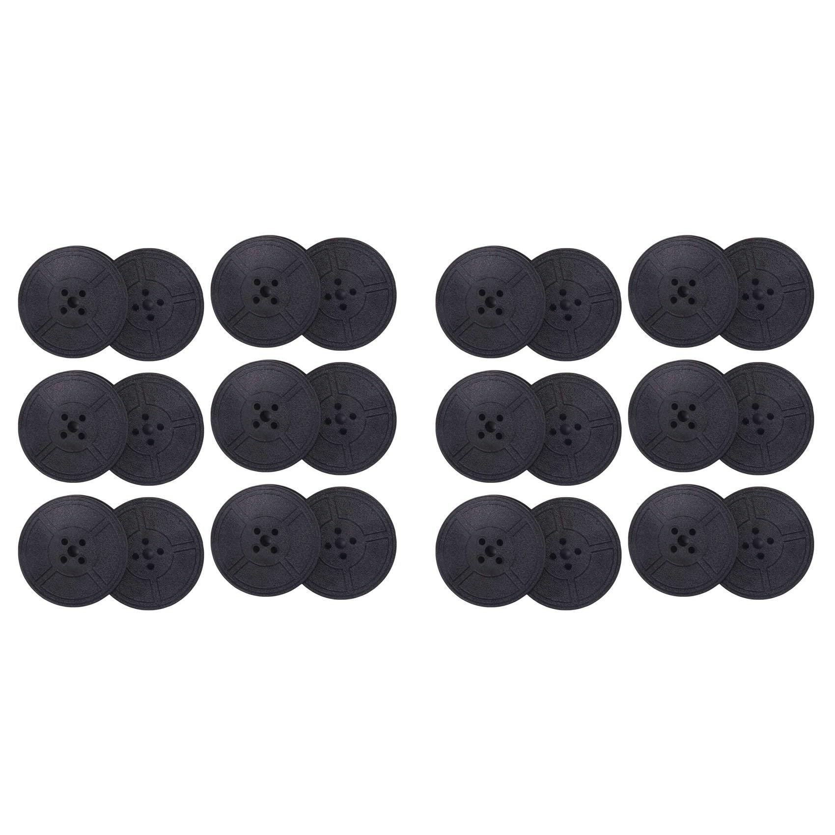 12パック タイプライターリボンツインスプール タイプライターリボンインクツインスプールパック インク交換部品 ほとんどのタイプライター用(ブラック)｜BSマーケット