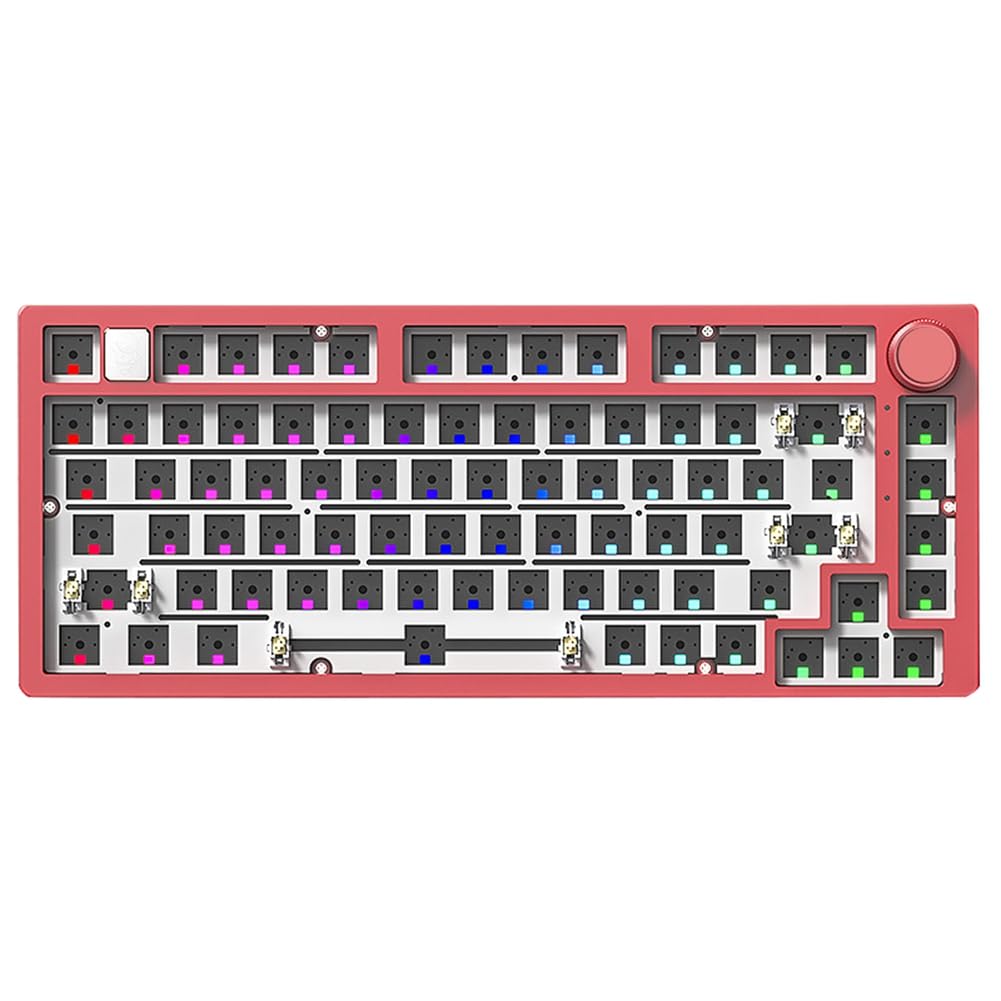 [] 有線メカニカルキーボードキット、ノブ付き ライトガスケット、カスタムアルミニウムホットスワップノートパソコンオフィスゲーマー有線キーボード｜BSマーケット