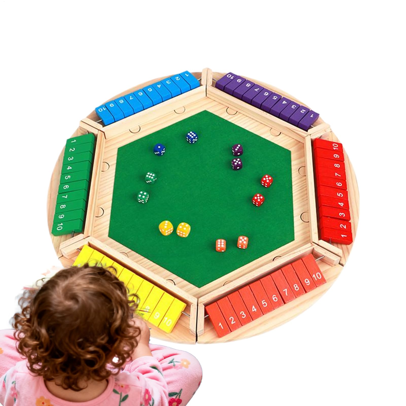 子供向けボードゲーム - 4面数字家族アクティビティ - 論理的思考戦略学習玩具 | 男性女性男の子女の子旅行誕生日家庭キャンプパーティークラスルーム向け｜BSマーケット