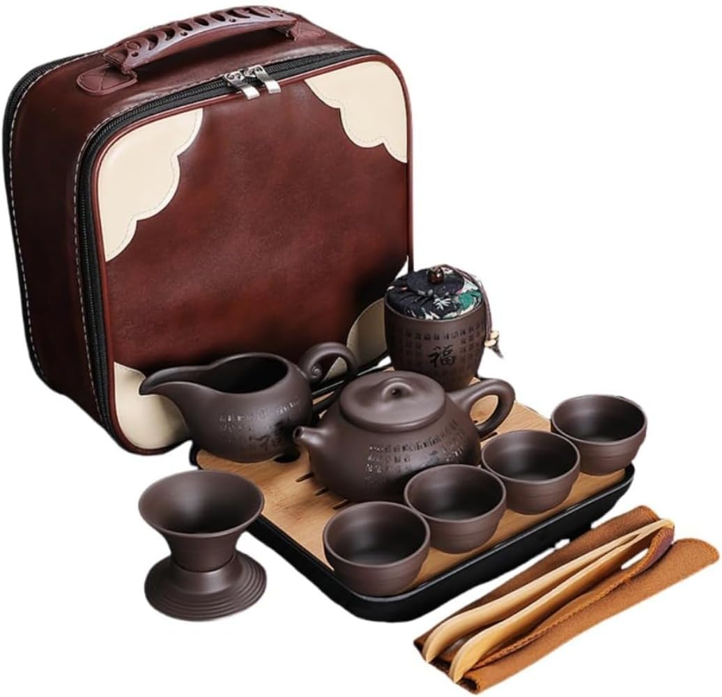 番茶器仕かける マルチ ティーセット 茶具仕かける 瀬戸もの ティーポットティーカップ 急須 茶こし 旅する お出かけ用 納める御徒面子付き添い人 和風急須 ()