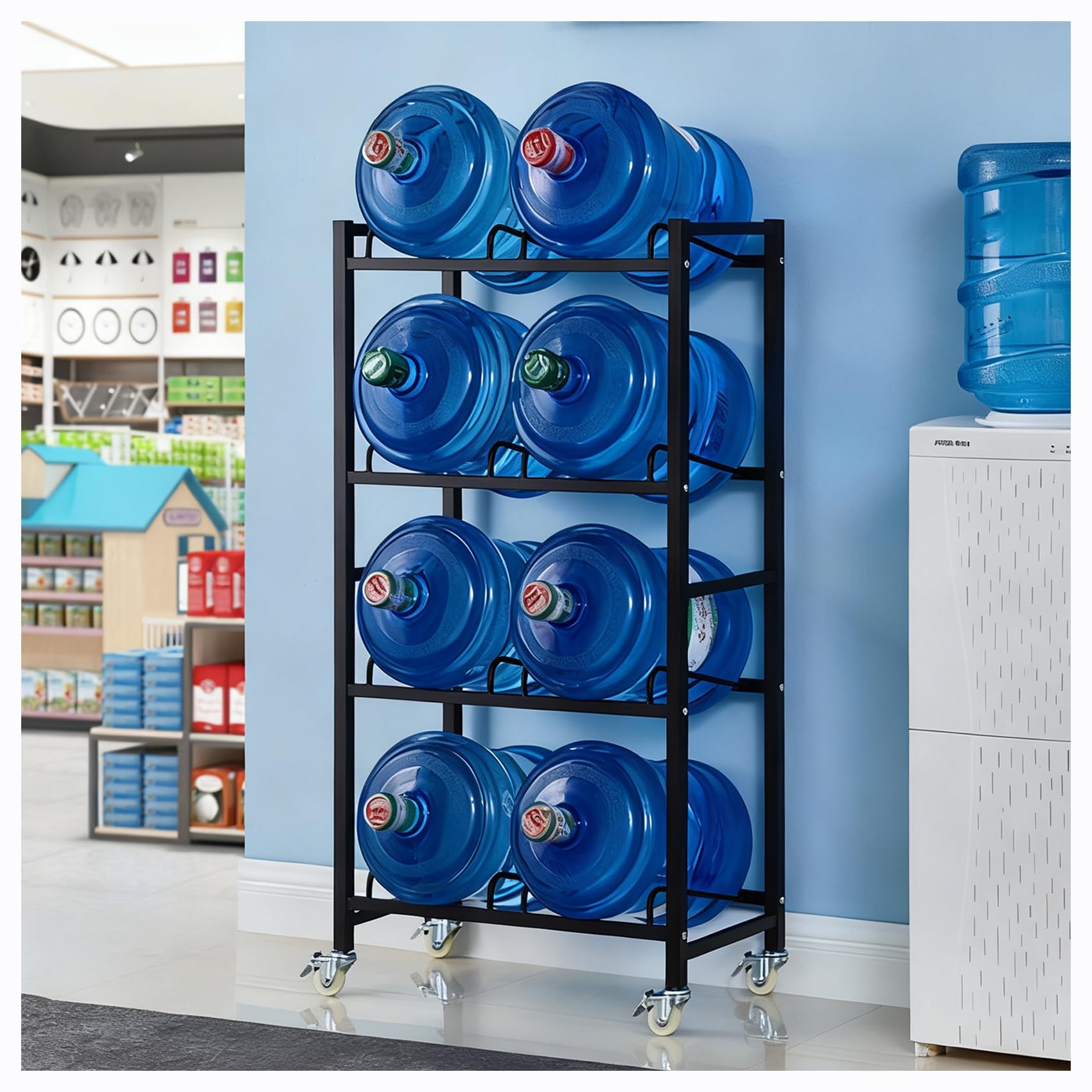 楽天市場】UPstore ウォーターサーバーボトルラック 3段 縦置き型