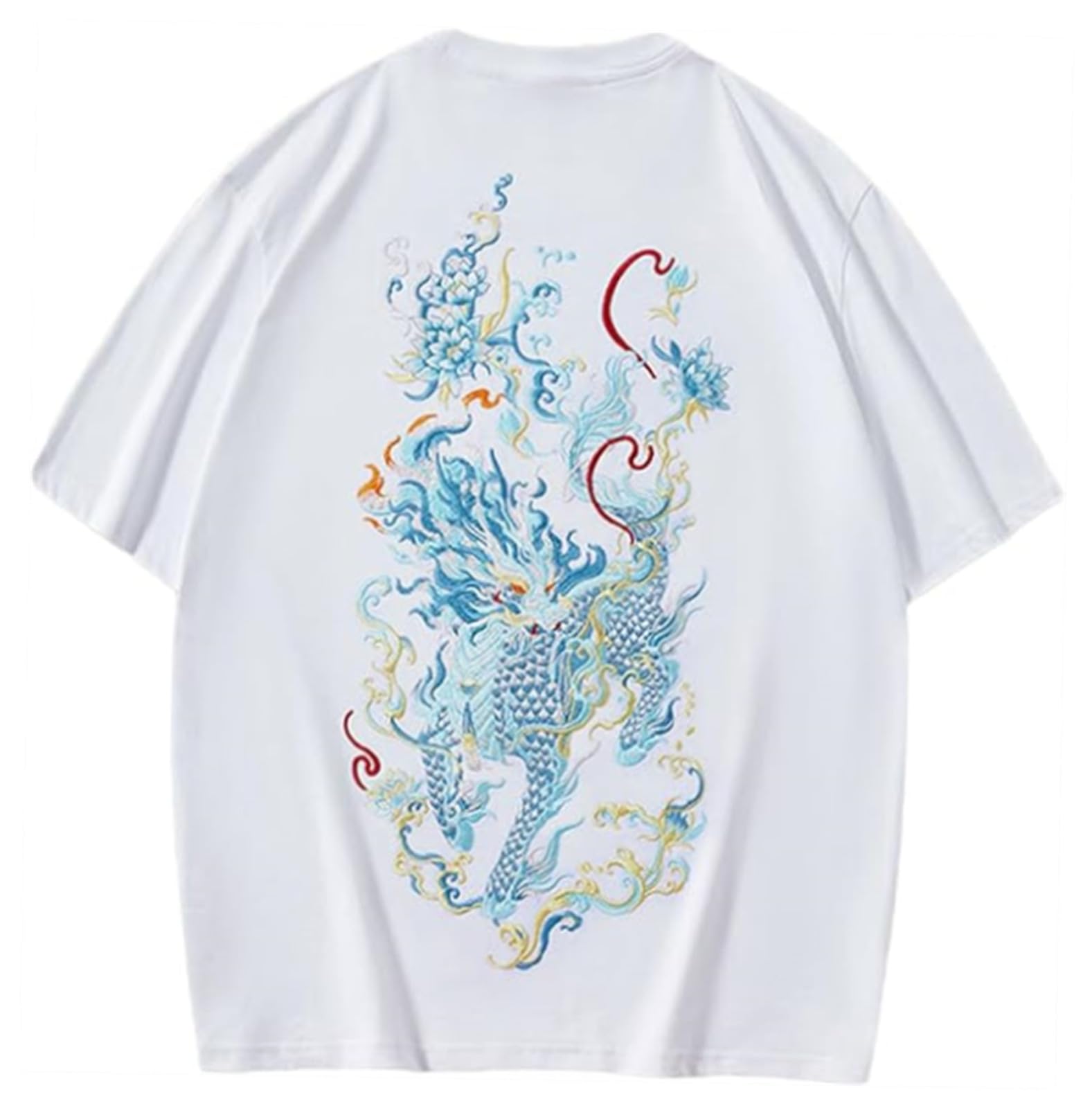 [] シャツ メンズ 夏服 半袖 刺繍シャツ トップス カットソー プルオーバーッ クルーネック 無地 コットン 柔らかい肌触り 通気性 吸汗速乾 快適 涼しい ゆったり おしゃれ 人気 シンプル かっこいい 通学 通勤 部屋着 大きいサイズ｜BSマーケット