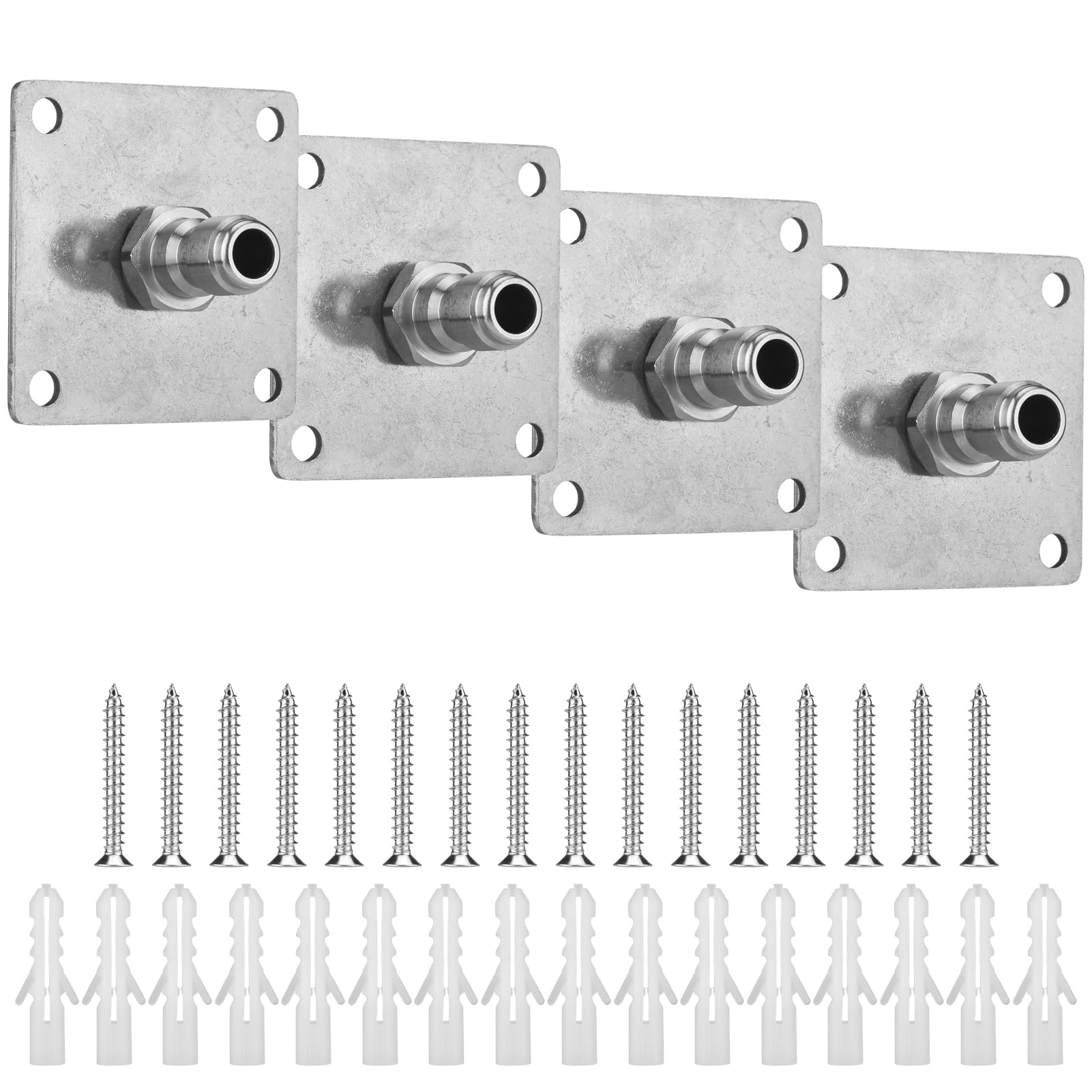 ステンレススチール製高圧洗浄機ガンホルダー、4パック壁掛け収納ラック、フォームキャノンおよびパワー洗浄アクセサリー用の迅速な取り付けツールホルダー、洗車セットアップ用オーガナイザー｜BSマーケット