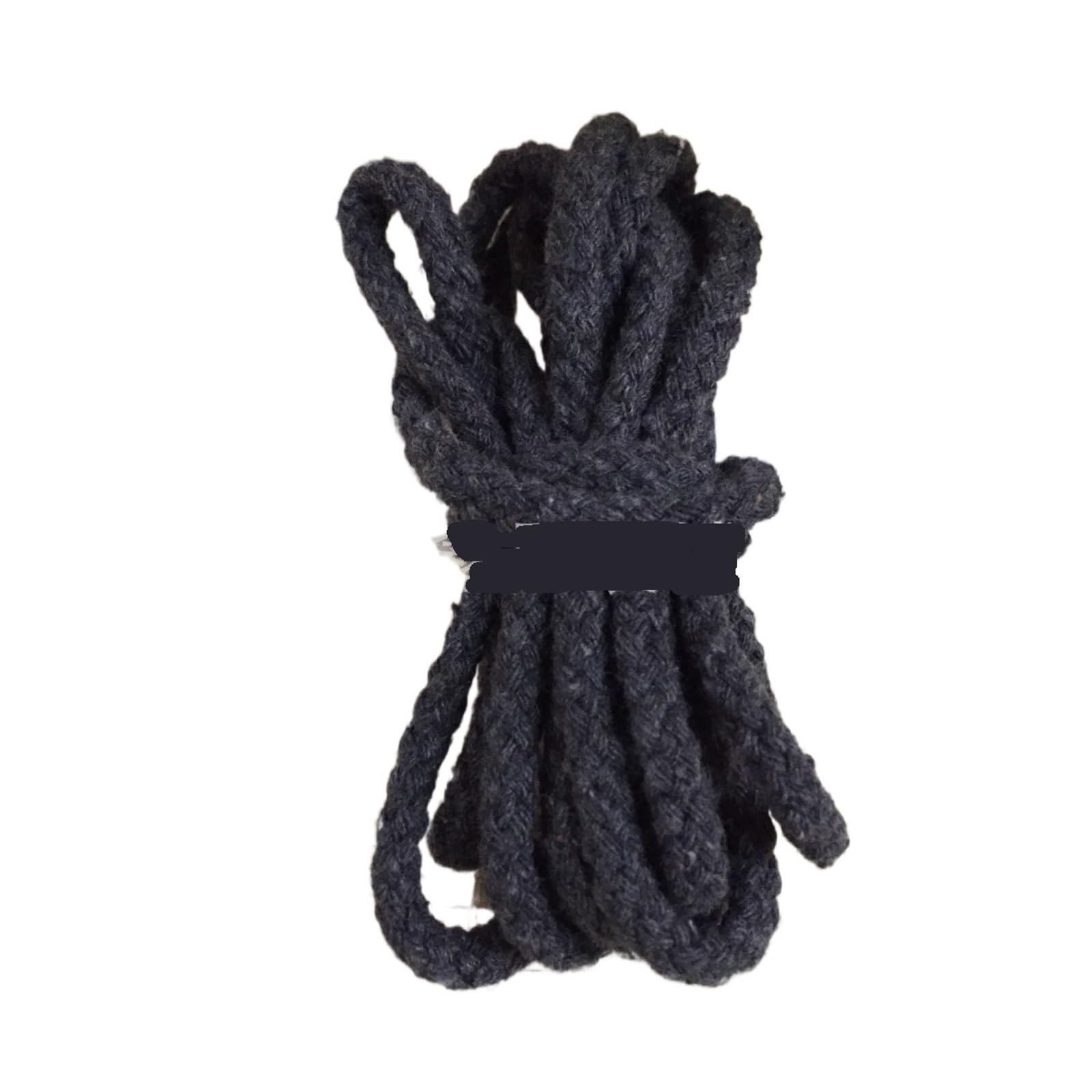10ヤード コットン ロープ 5mm幅 綿 紐 手芸材料 ハンドメイド 柔らかい 素材 巾着紐 手作り 装飾 アクセサリー コード パーツ ダークグレー｜BSマーケット