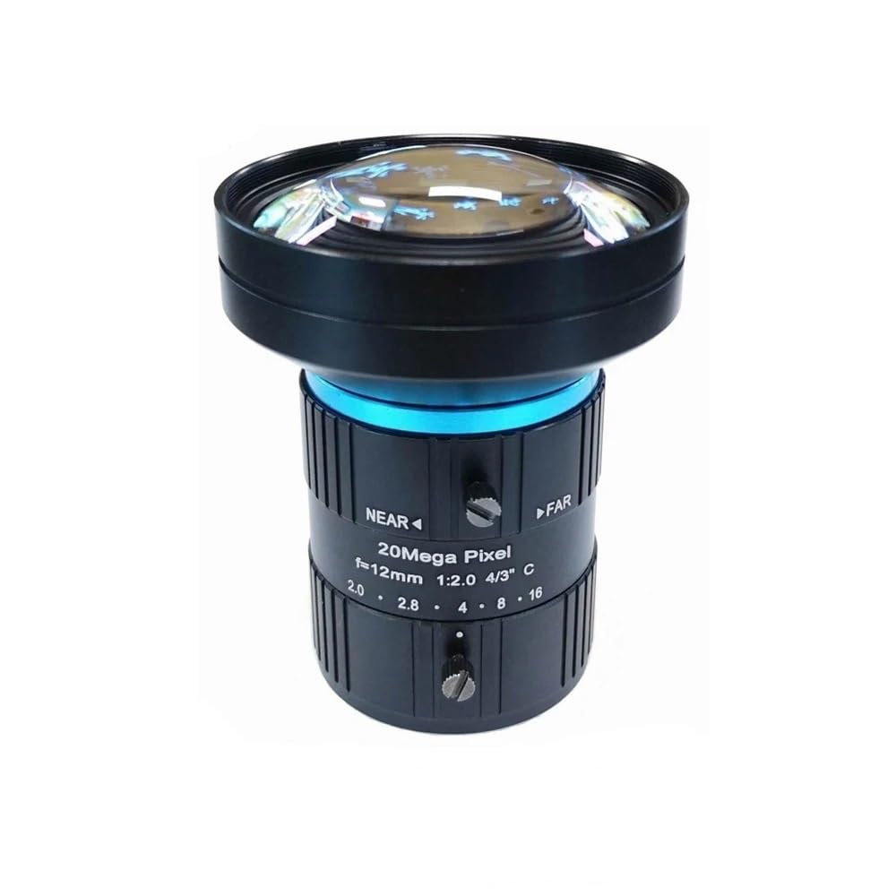 産業用 12mm F2.0 マシンビジョンレンズ 4/3型 20MP 高解像度 Cマウント 固定焦点 広角 低歪み 検査 監視 高精細 カメラレンズ WI1220-20MP｜BSマーケット