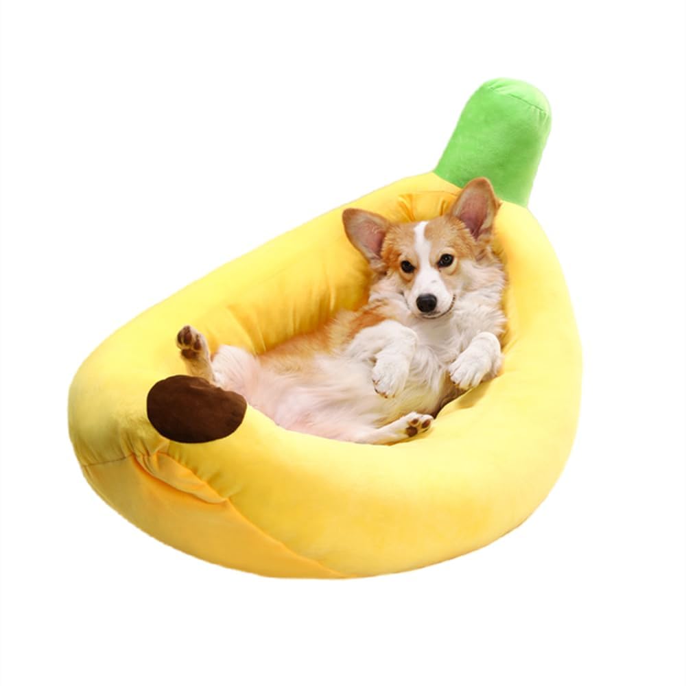 ペットベッド ペットハウス ペットソファ バナナ型ベッド 猫ベッド 犬ベッド ペット 犬用寝袋 四季 洗える 室内用寝具 おもしろ ソフト かわいい ()｜BSマーケット