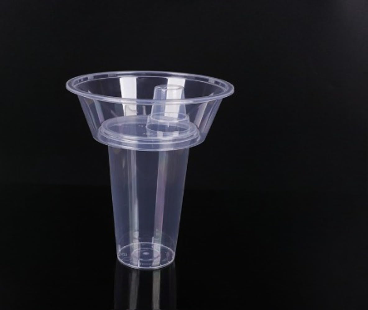 100個セット ドリンクカップホルダー ボウル 蓋付きコーヒーカップ 折りたたみ式 食品容器 素材 再利用可能 飲み物収納 フードボウル テイクアウト用品 パーティー 業務用 (500)｜BSマーケット