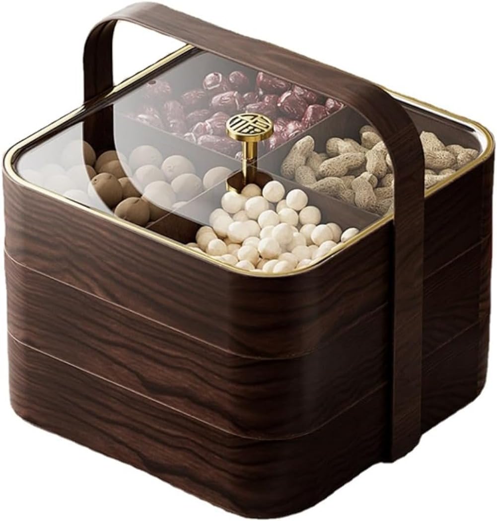 木製 菓子器 卓上用 菓子皿 ナッツ・お菓子・果物収納 保存容器 ()|BSマーケット