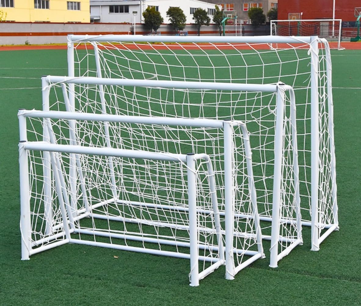 3人制サッカー、4人制サッカー 組み立て式 室内 屋外兼用 練習用ネット サッカーゴール ゴール サッカー ミニサッカー トレーニング、子供用サッカーゴール、家庭用屋外ボールフレーム、ポータブル屋外トレーニング (150*200) []｜BSマーケット