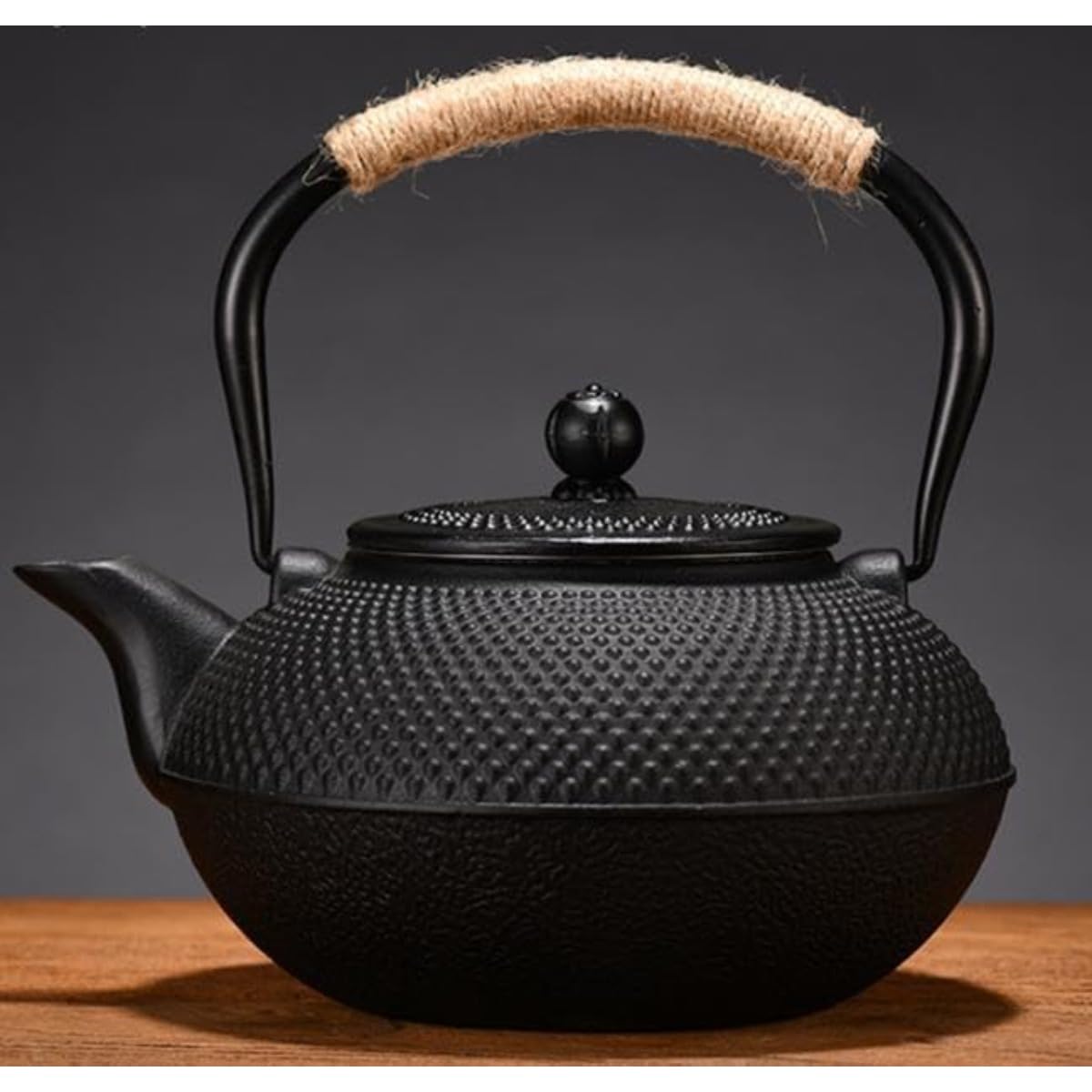 鉄瓶 南部鉄器 鉄 びん 鉄びん 鉄瓶 ホーロー加工なし やかん 鉄分補給 錆びにくい 鉄分 直火可 調理器対応 鉄器 鋳物 茶道道具 オフィス、キッチン、ティールーム、レストランに適しています (1800) (1500) []｜BSマーケット