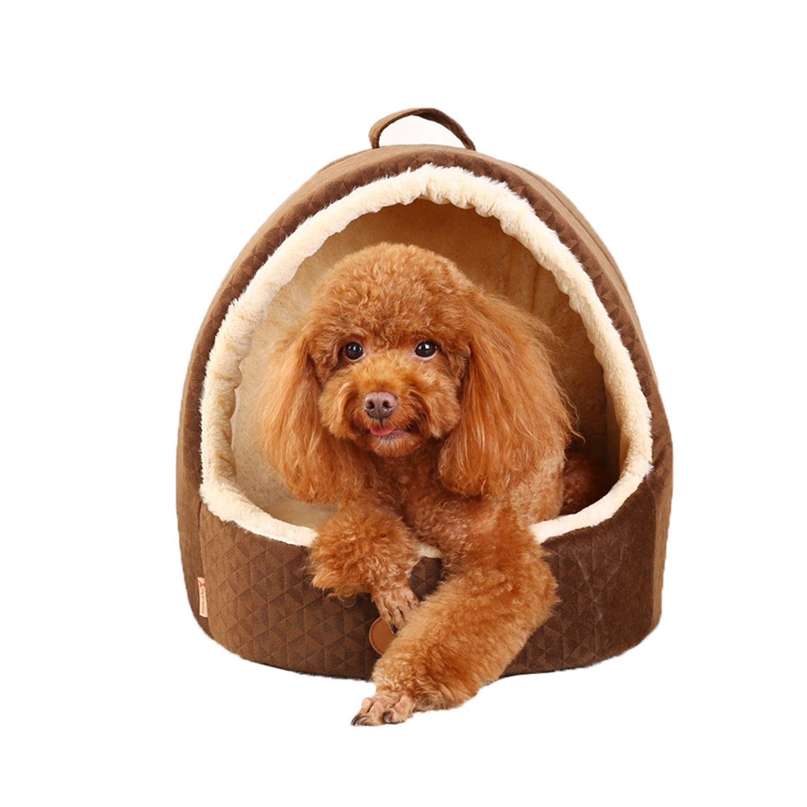 ペットハウス ドーム 犬ハウス 犬用 ハウス 小型犬 猫 猫ベッド 犬ベッド ペット用 冬 冬用 ドーム型 おしゃれ 中型犬 ネコハウス ブラウン ふわふわ キャットハウス 可愛い マット付き ベッド 犬子屋 犬のハウス 室内 暖かい休憩所｜BSマーケット 11,560円