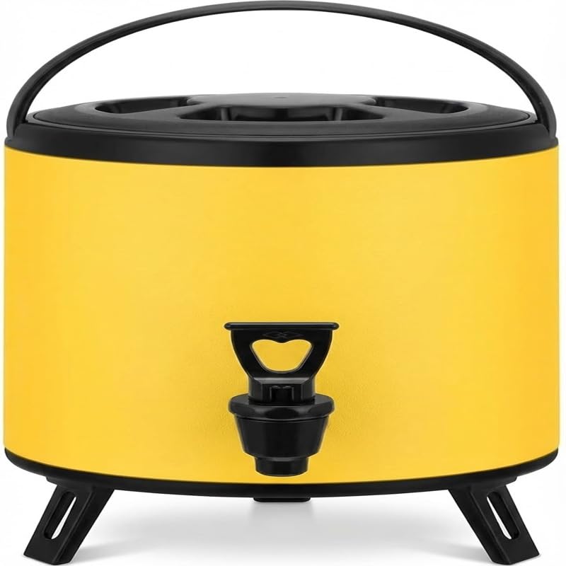 バケツ タピオカティーバケツ 給水バケツ 大型ウォータージャグ 6-12 保冷保温 ステンレス キャンプ用品 アウトドア ウォータータンク ウォーターディスペンサー スポーツドリンク対応 部活 防災グッズ 大容量 ドリンクサーバー (12,) []｜BSマーケット