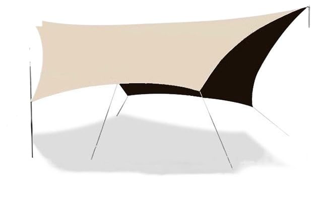 テント ビーチサンシェード 折りたたみ式 ポータブル キャンプ アウトドア用 日よけ 雨よけ キャンプ ハイキング ピクニック 家族用 友人とのアウトドア活動に最適 組み立て簡単 持ち運び便利 収納バッグ付き (バタフライ八角4.6*5.6,)｜BSマーケット 16,430円