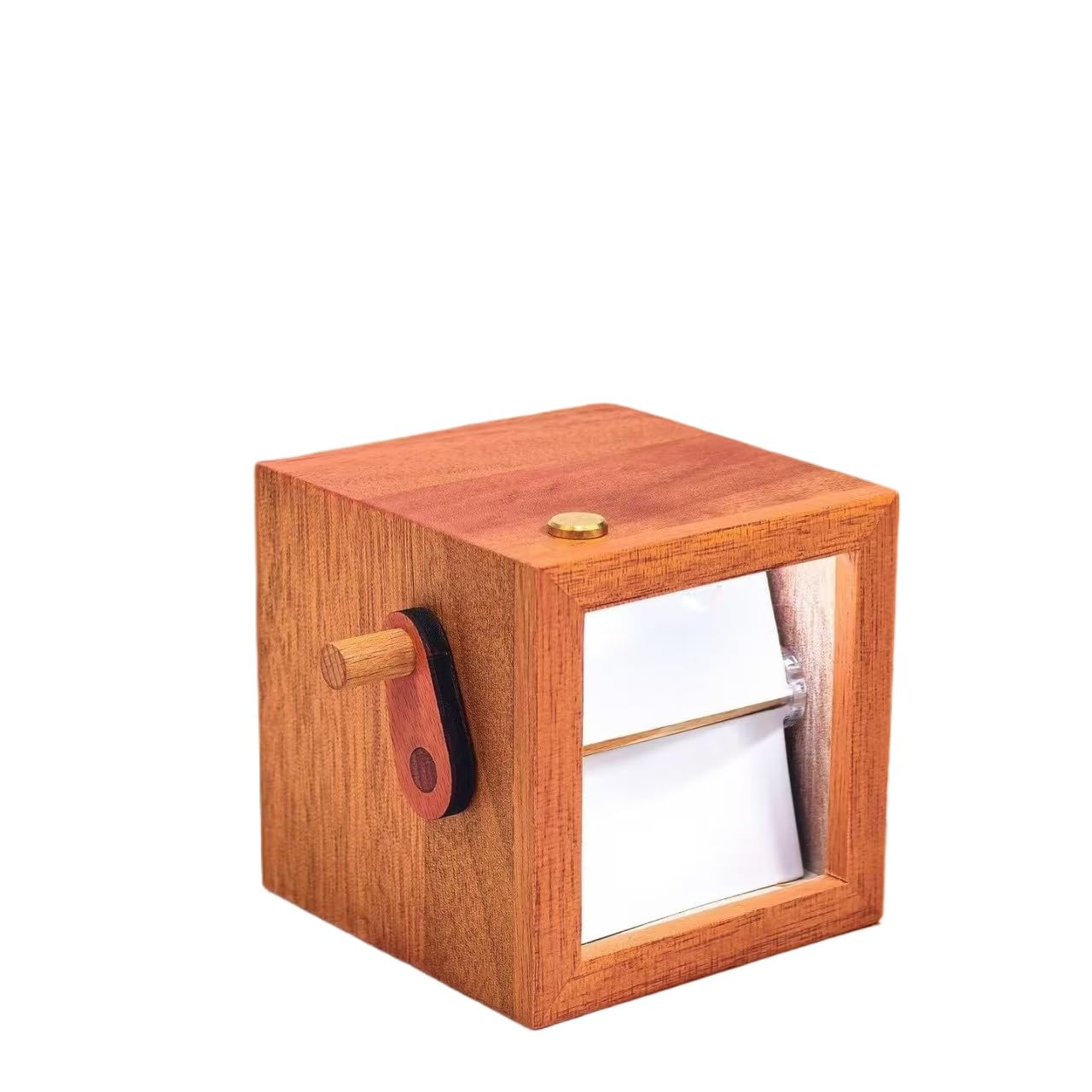 手回し式フォトフリップブックフレーム 機械式ディスプレイボックス フォトアルバム 贈り物用 (オレンジ,（写真16枚）)｜BSマーケット