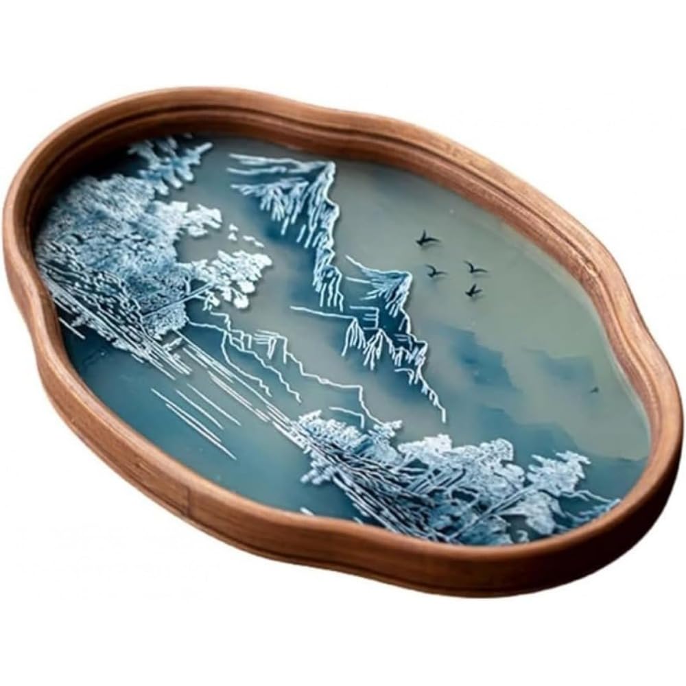 ベゴニアフラワー ガラストレイ 透明 デザートトレイ ジュエリーオーガナイザー スナック・ケーキ・朝食用 多用途 おしゃれ装飾 (29*20.5*2.5センチメートル,ああ)｜BSマーケット