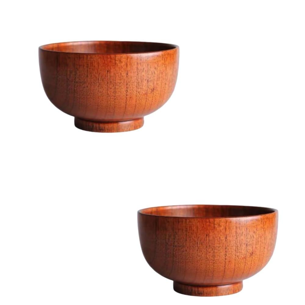 []木製碗 2个装，???形水果?，・疔用茶碗、冰淇淋碗，多功能家用沙拉碗，・疔合派? (直径13*2)｜BSマーケット