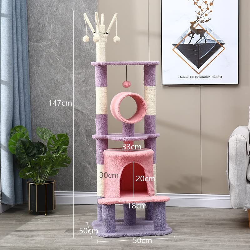 大型猫用キャットツリー キャットツリー タワー 家具ポスト 猫ジャンピングおもちゃ ままごと 猫寝床 キャットハウス クライミングおもちゃ 大型猫用キャットツリー猫の家屋内 ( : )｜BSマーケット
