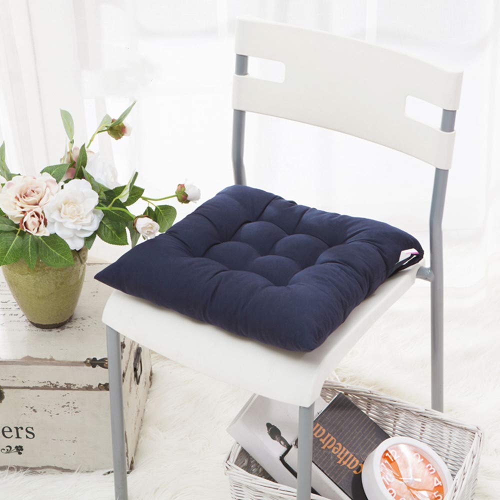 シートクッション2個セット、チェアクッション、シートクッション40&times;40、ガーデンチェアクッション、シートクッション、ガーデンクッション、バルコニーテラス（ネイビー、2個）｜BSマーケット