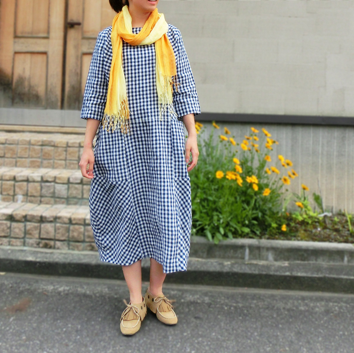 日本未入荷【Aakasha リネン ハイネック コクーンワンピース】 img63822595.jpg