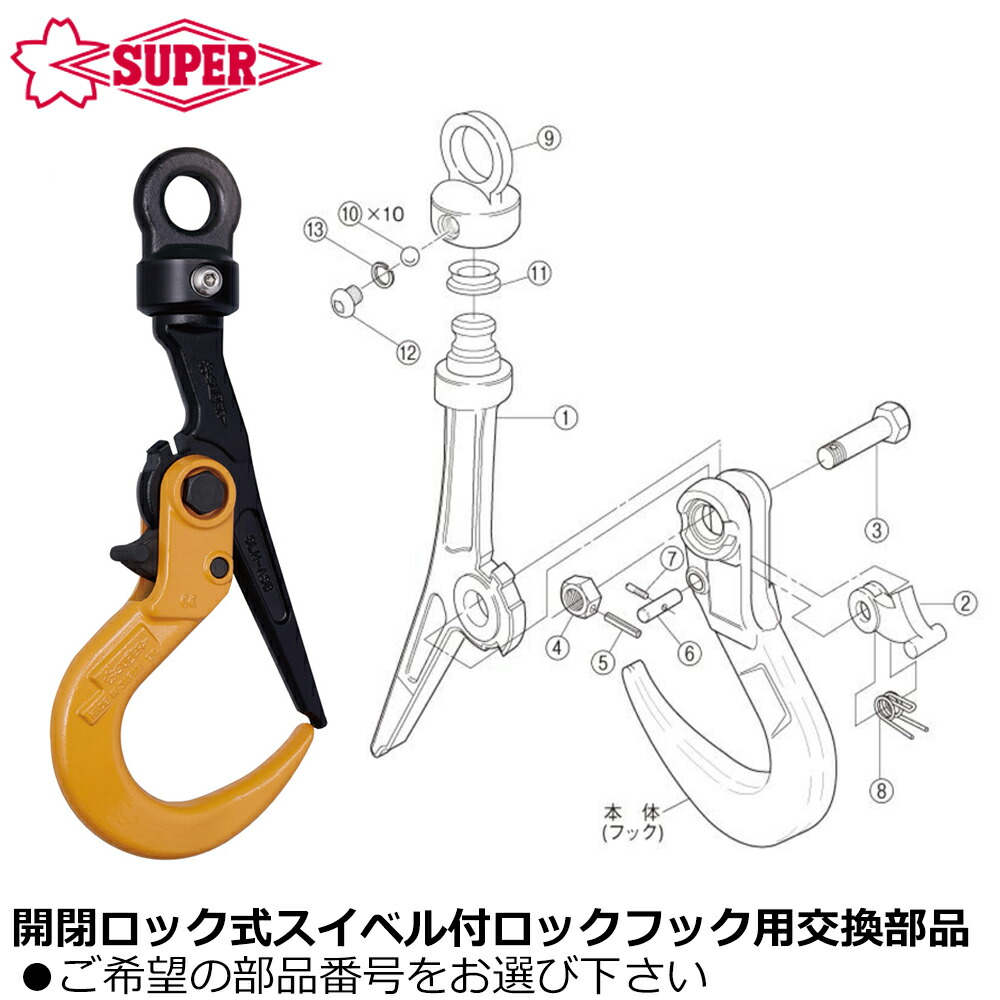 楽天市場】スーパーツール [純正部品] 開閉ロック式 スーパーロック