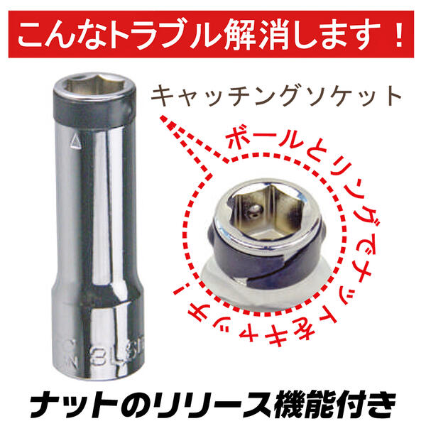 □FPC インパクト ショートソケット差込角25.4mm対辺75mm 2.1 11WS75