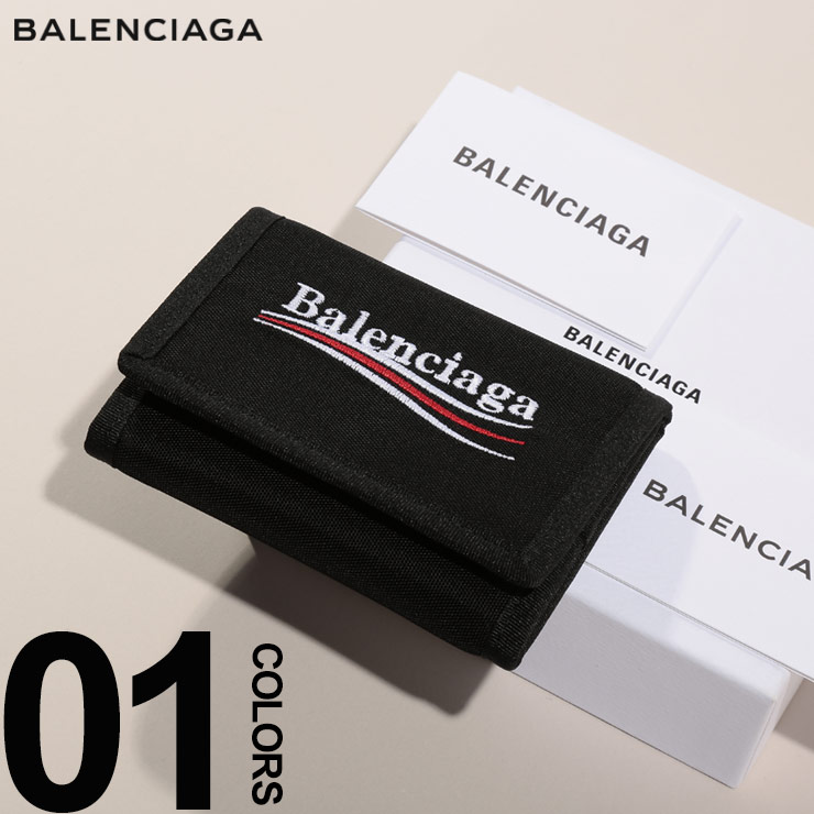 Balenciaga Xxl バレンシアガ ナイロン ロゴ刺繍 エクスプローラー クールビズ ウォレットブランド メンズ 男性 カジュアル ワイシャツ ファッション カジュアル 三つ折り ウォレット 財布 マジックテープ wb25 大きいサイズのサカゼン