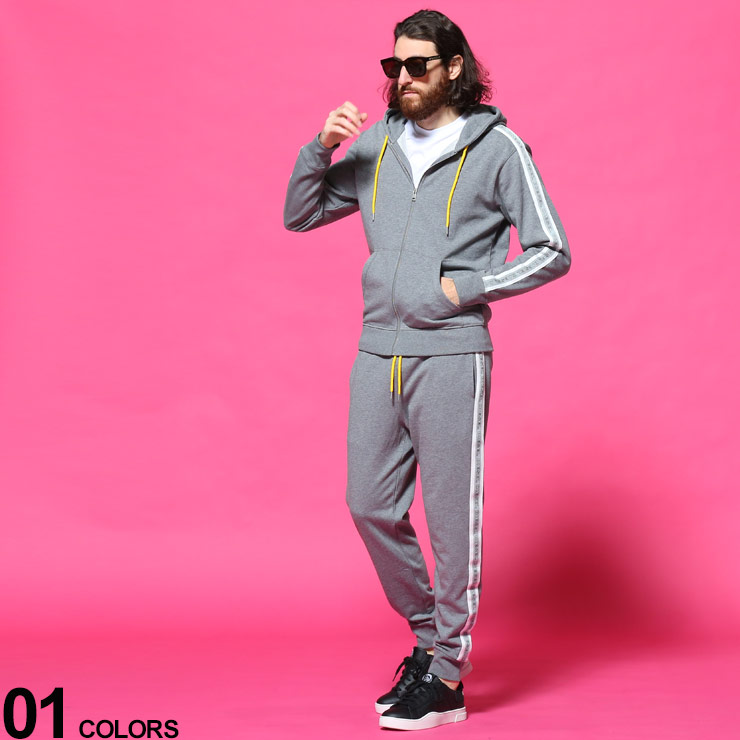 Diesel ディーゼル サイドロゴライン ジップパーカー スウェット ジャージ ロングパンツ セットアップブランド メンズ ストリート セットアップ 男性 パーカー セットアップ スエット スポーツ ストリート Dsse8mtawisetup セット 上下セット スウェット