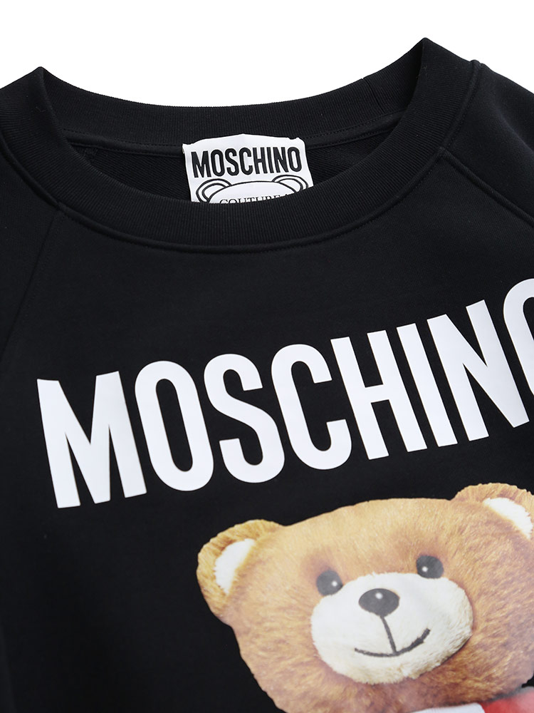 破格値下げ トレーナー トップス レディース トレーナーブランド スウェット 長袖 クルーネック ロゴプリント Italyベア モスキーノ 最大00円offクーポン配布中 Moschino スエット Mhl1710 プリント スウェット 裏毛 クルー スウェット トレーナー