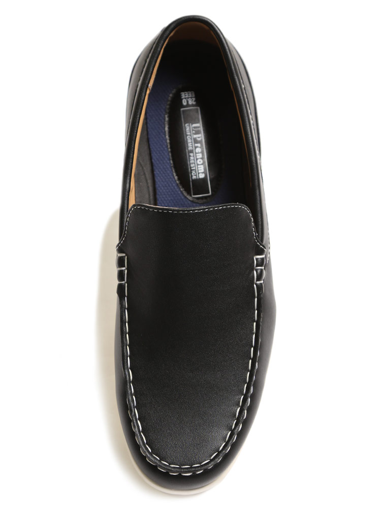 デッキシューズ 激烈号 メンズ 合皮 あば擦れ女シューズ スリッポン ローファー 白み 黒人 赤銅 28 0 30 0 U P Renoma ユーピーレノマ Cannes Encheres Com