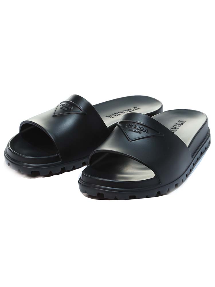PRADA (プラダ) ロゴ ブランド ラバー シャワーサンダル 靴 スライド
