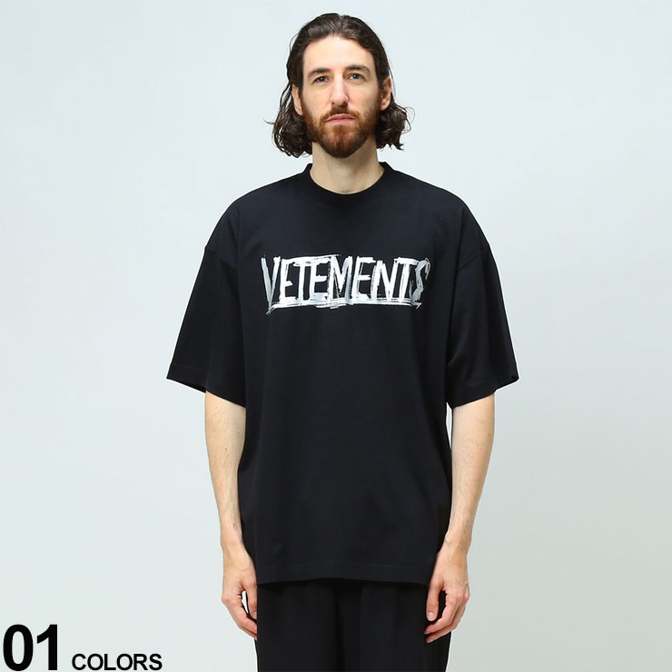 最大93%OFFクーポン VETEMENTS ヴェトモン ロゴプリント クルーネック