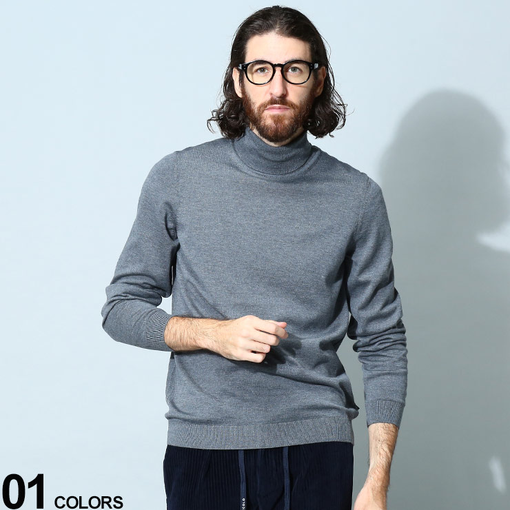 HUGO BOSS - coco 中古 ヒューゴボス HUGO BOSS メンズ ニット S ブルー 長袖クルーネックセーター シルク混 HUGO BOSS ヒューゴヒューゴボス HUGOBOSS クルーネックニット