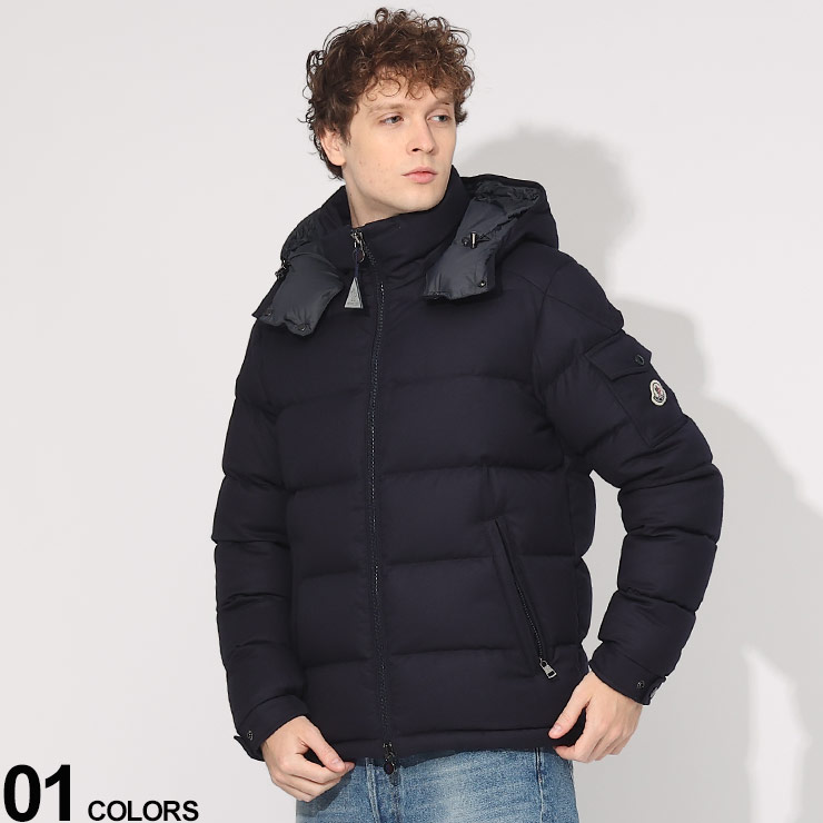 楽天市場】MONCLER (モンクレール) ウール フード着脱 パーカー