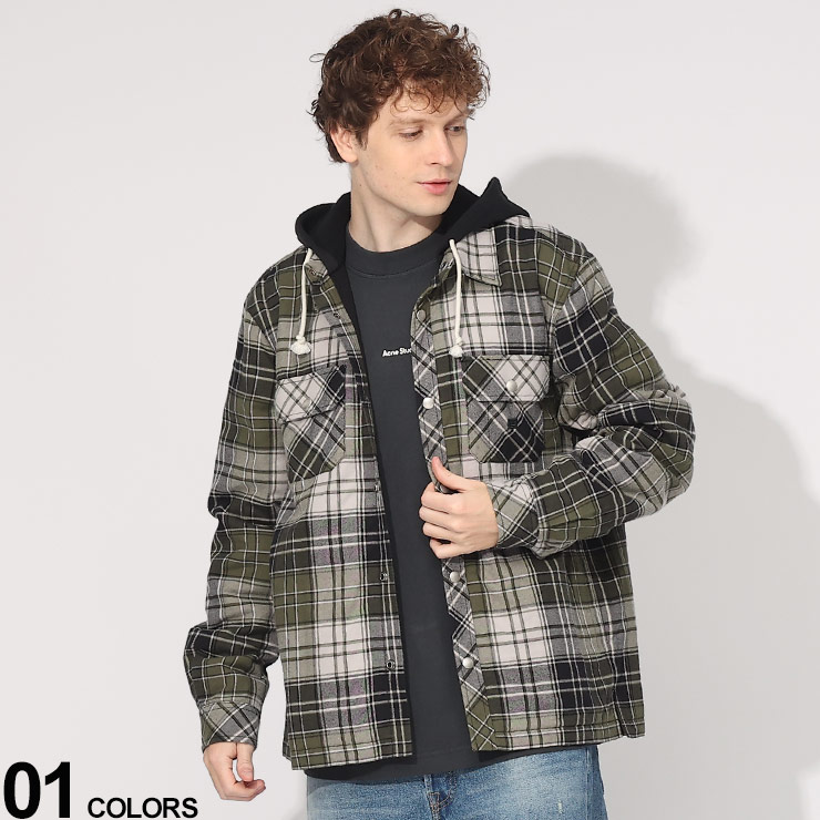【お値下げ】Acne Studiosチェック柄ショート フード シャツジャケット お値下げ】Acne Studiosチェック柄ショート フード シャツ