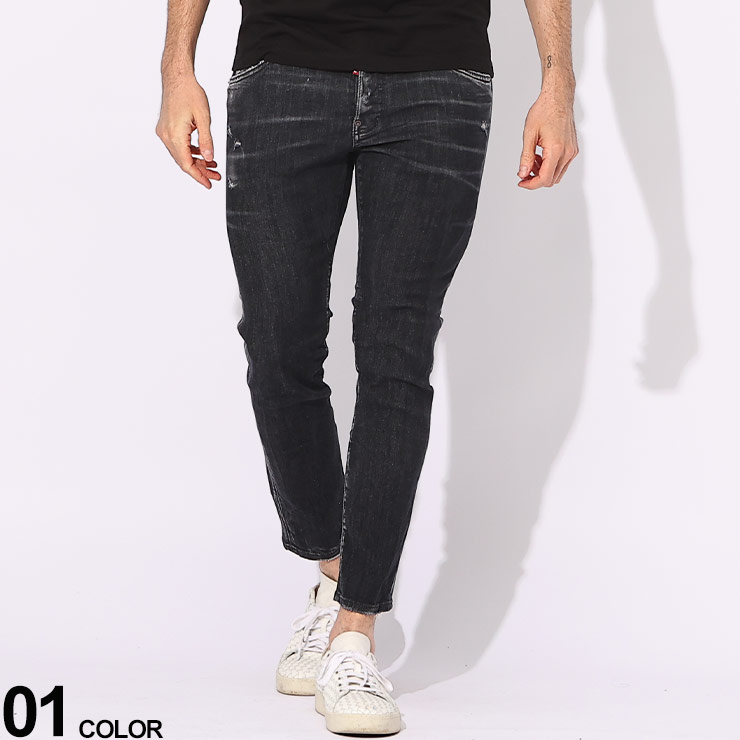 パンツ DSQUARED2 damege skiny denim 楽天市場】DSQUARED2 ディースクエアード ジーンズ SKATER JEAN