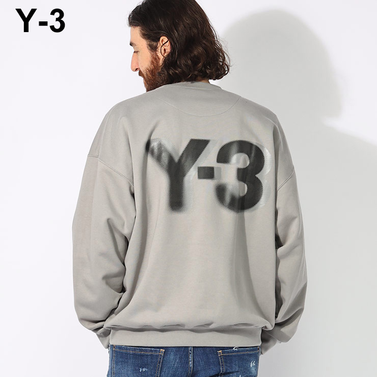 【Y-3】 メンズ スウェット シャツ クルーネック ロゴ 国内発送 Y-3 - Y-3 | LOGO CREW / クルーネック スウェット (メンズ