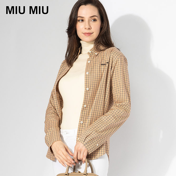 miumiu サテンリボントップス　38 1400235-1.jpg