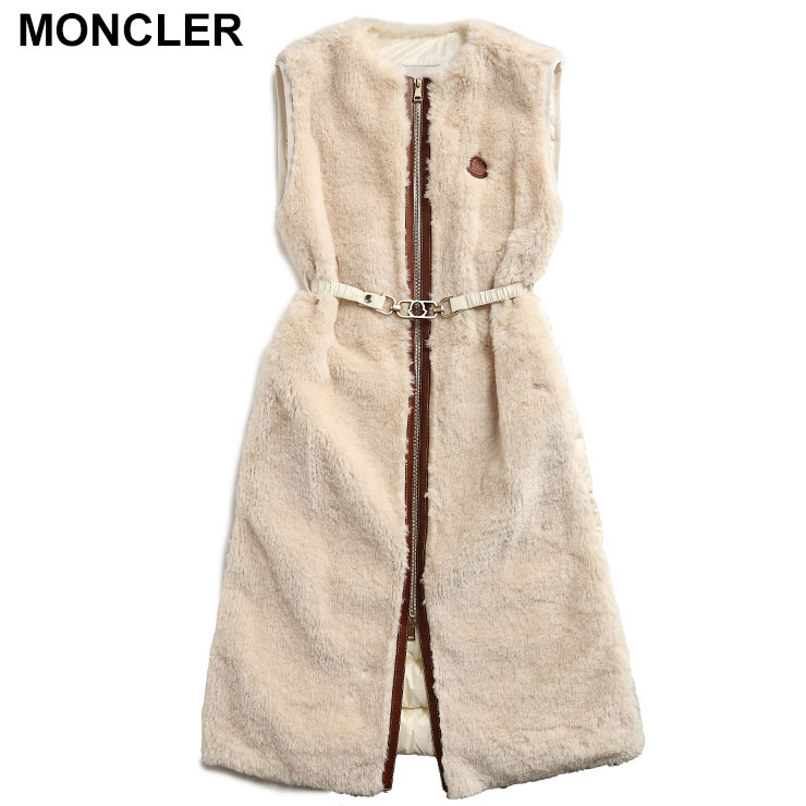 美品 MONCLER モンクレール CENIS チェニス ダウンベスト 白 0 MONCLER モンクレール ダウン ダウンベスト チェニス レディース