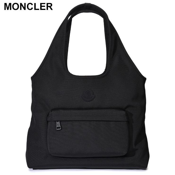 関税送料込み MONCLER TECHトートバッグ MONCLER】Tech トートバッグ ロゴ ナイロン ブラック 2WAY
