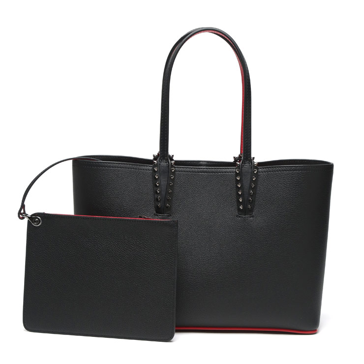 正規店買付【ルブタン】カバタ スモール トートバッグ Cabata small - トートバッグ - カーフレザー - ブラック