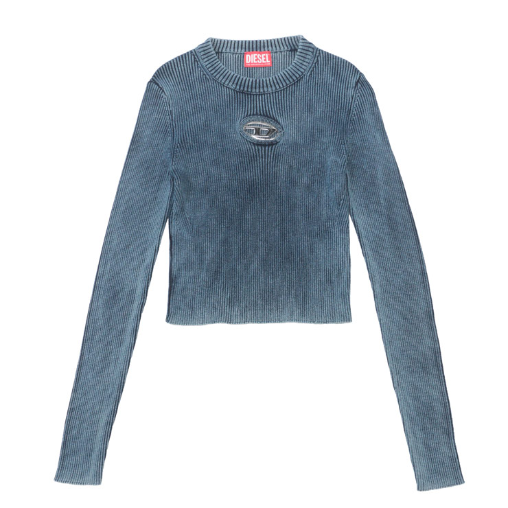 美品✨DIESEL♡ディーゼル✨ロンT ストレッチ ショート丈クロップド丈 M クロップド DIESEL(ディーゼル) トップス(レディース) - 海外
