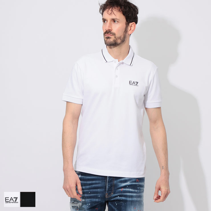 エンポリオアルマーニ EMPORIO ARMANI 襟ライン 半袖 ポロシャツ EA78NPF16PJVUZ ブランド メンズ 男性 トップス ポロシャツ 半袖 シンプル コットン 春 夏
