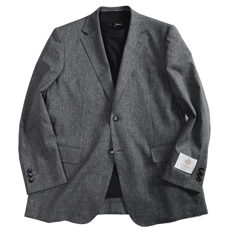 VITTORIO VENETO (ヴィットリオヴェネト) JAPANFABRIC シングル 2ツ釦 ジャケット 5125207DGR25S20 メンズ ビジネス 紳士 アウター ジャケット テーラード フォーマル リネン