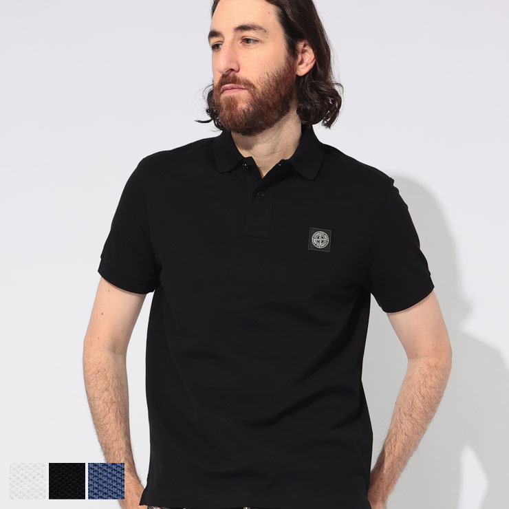 ストーンアイランド STONE ISLAND ロゴパッチ 半袖 ポロシャツ SI22002SCS0017 ブランド メンズ 男性 トップス ポロシャツ シャツ コットン シンプル 春 夏|大きいサイズのサカゼン