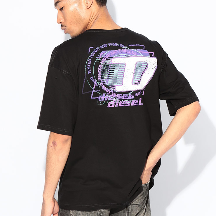 ディーゼル DIESEL デジタルプリント クルーネック 半袖 Tシャツ DSA166490QIAM ブランド メンズ 男性 トップス Tシャツ プリント コットン 春 夏