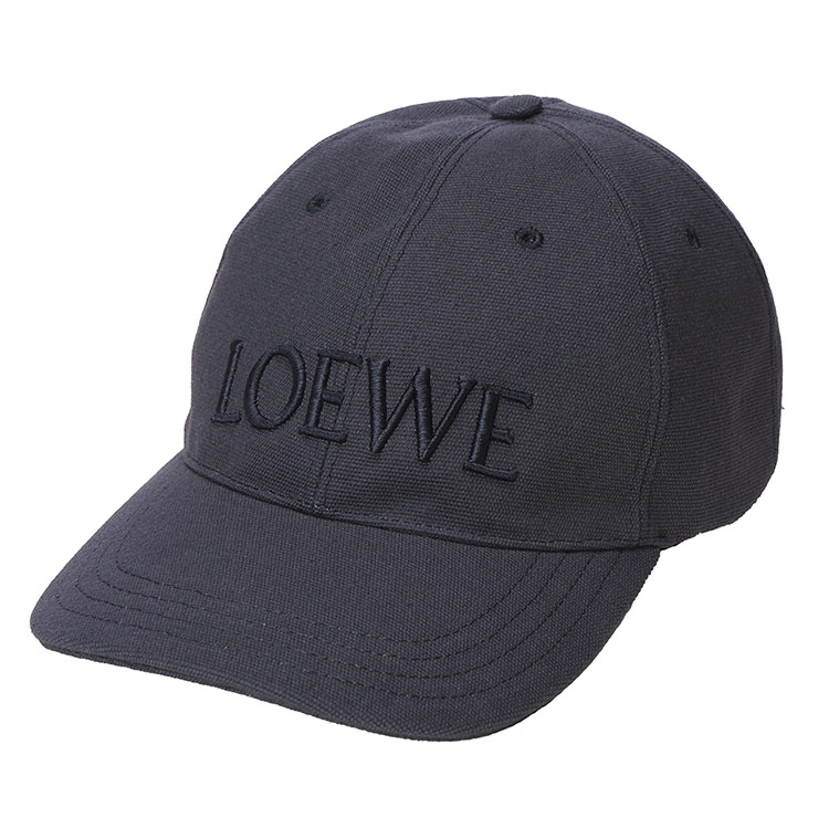 ロエベ　LOEWE キャップ　帽子　ブラック　黒　男女兼用 LOEWE ロエベ/LOEWE 帽子 メンズ PATCH CAP キャップ BLACK