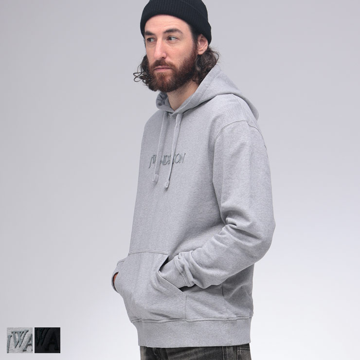 ジェイダブリューアンダーソン JW ANDERSON ロゴエンブロイダリー プルオーバー パーカー JWJW0214PG1632 ブランド メンズ 男性 トップス パーカー スウェット 長袖 刺繍
