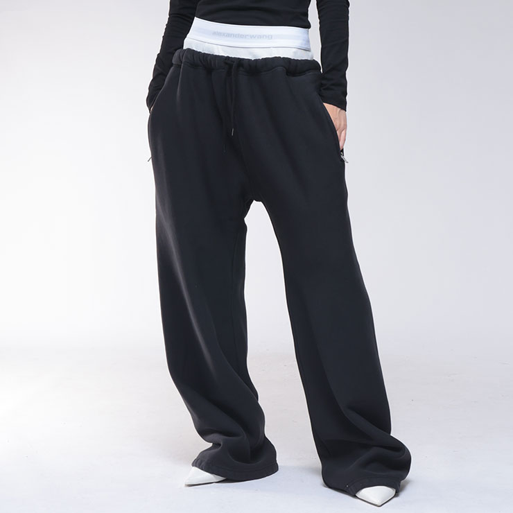 alexanderwang アレキサンダーワン ロゴパンツ alexanderwang アレキサンダーワング ロゴ ストレッチ
