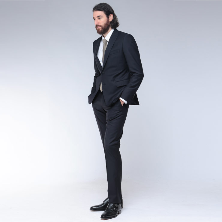 エンポリオアルマーニ EMPORIO ARMANI スーツ 黒 46 EMPORIO ARMANI